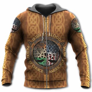 Irish By Blood Leather By Choice - Hoodie - Owl Ohh - Owl Ohh