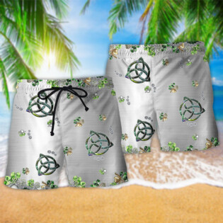 Irish Clover Metal Style - Beach Short - Owl Ohh - Owl Ohh