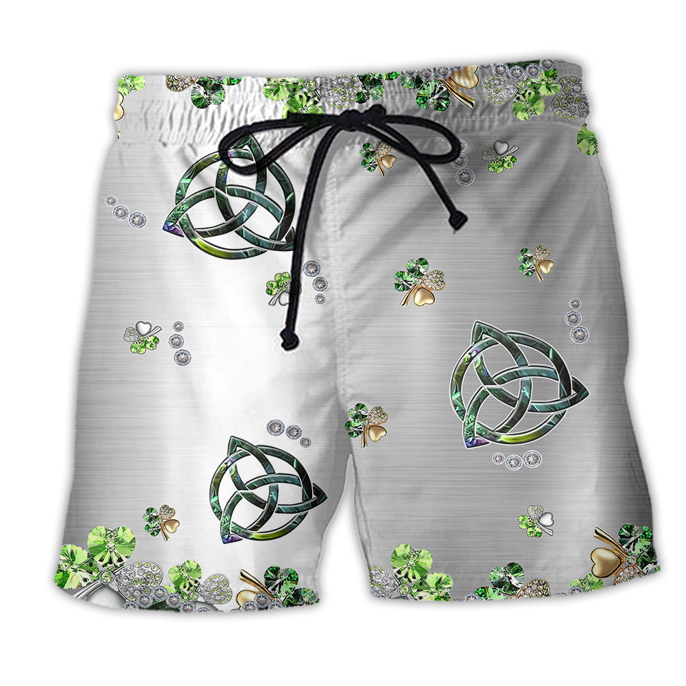 Irish Clover Metal Style - Beach Short - Owl Ohh - Owl Ohh
