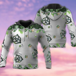 Irish Clover Metal With Simple - Hoodie - Owl Ohh - Owl Ohh