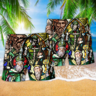 Irish Count Down Every Day To Saint Patricks Day - Beach Short - Owl Ohh - Owl Ohh
