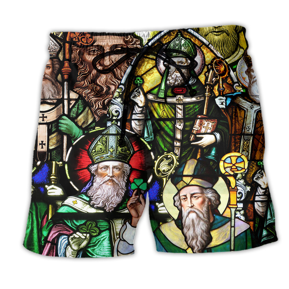 Irish Count Down Every Day To Saint Patricks Day - Beach Short - Owl Ohh - Owl Ohh