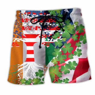 Irish Independence Day America - Beach Short - Owl Ohh - Owl Ohh