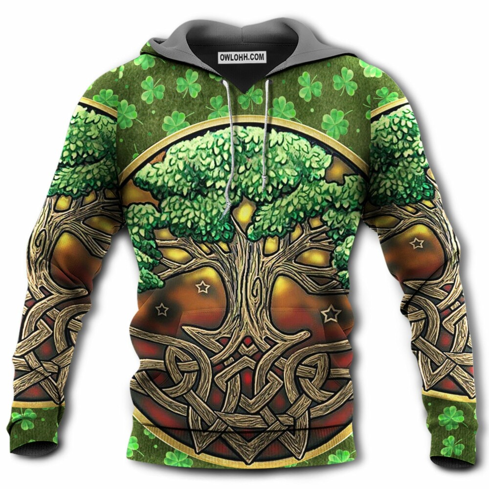 Irish Love Life Style With Tree - Hoodie - Owl Ohh - Owl Ohh