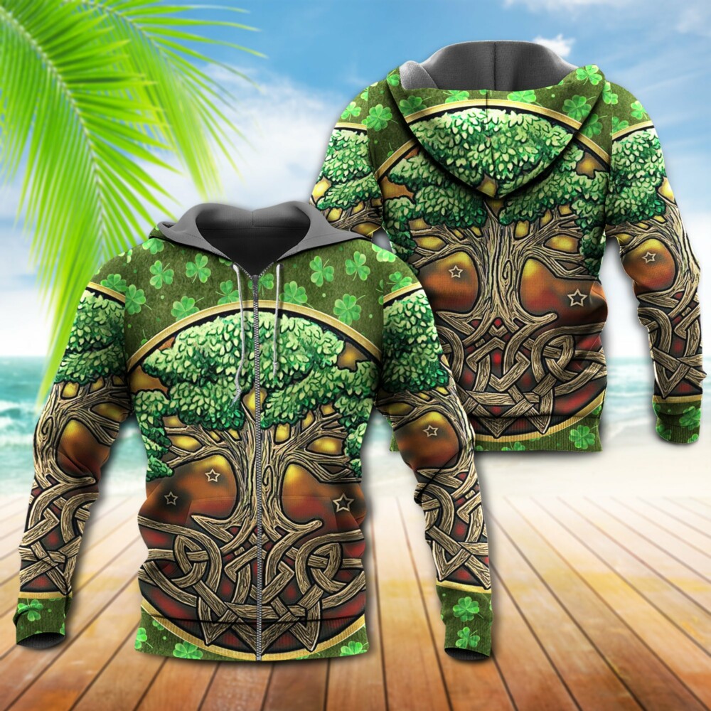 Irish Love Life Style With Tree - Hoodie - Owl Ohh - Owl Ohh