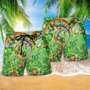 Irish Luck Is Believing You're Lucky Green - Beach Short - Owl Ohh - Owl Ohh