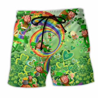 Irish Luck Is Believing You're Lucky Green - Beach Short - Owl Ohh - Owl Ohh
