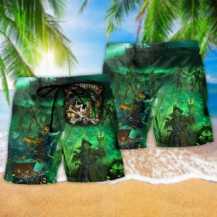 Irish Pirate Booze And Booty - Beach Short - Owl Ohh - Owl Ohh