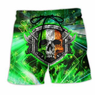 Irish Ride Honor Brotherhood Green Style - Beach Short - Owl Ohh - Owl Ohh