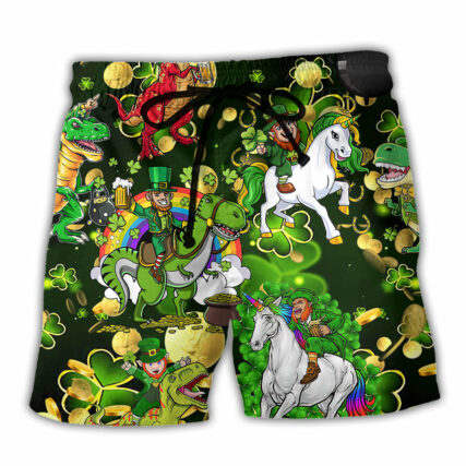 Irish Saint Patrick Beer Brothers Green - Beach Short - Owl Ohh - Owl Ohh
