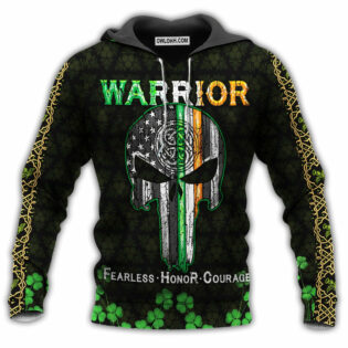 Irish Warrior Fearless Honor Courage With Black - Hoodie - Owl Ohh - Owl Ohh