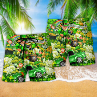 Irish Wish You A Happy Saint Patrick's Day Green - Beach Short - Owl Ohh - Owl Ohh
