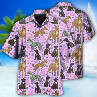 Irish Wolfhound Dog So Cute Pink Style - Hawaiian Shirt - Owl Ohh - Owl Ohh