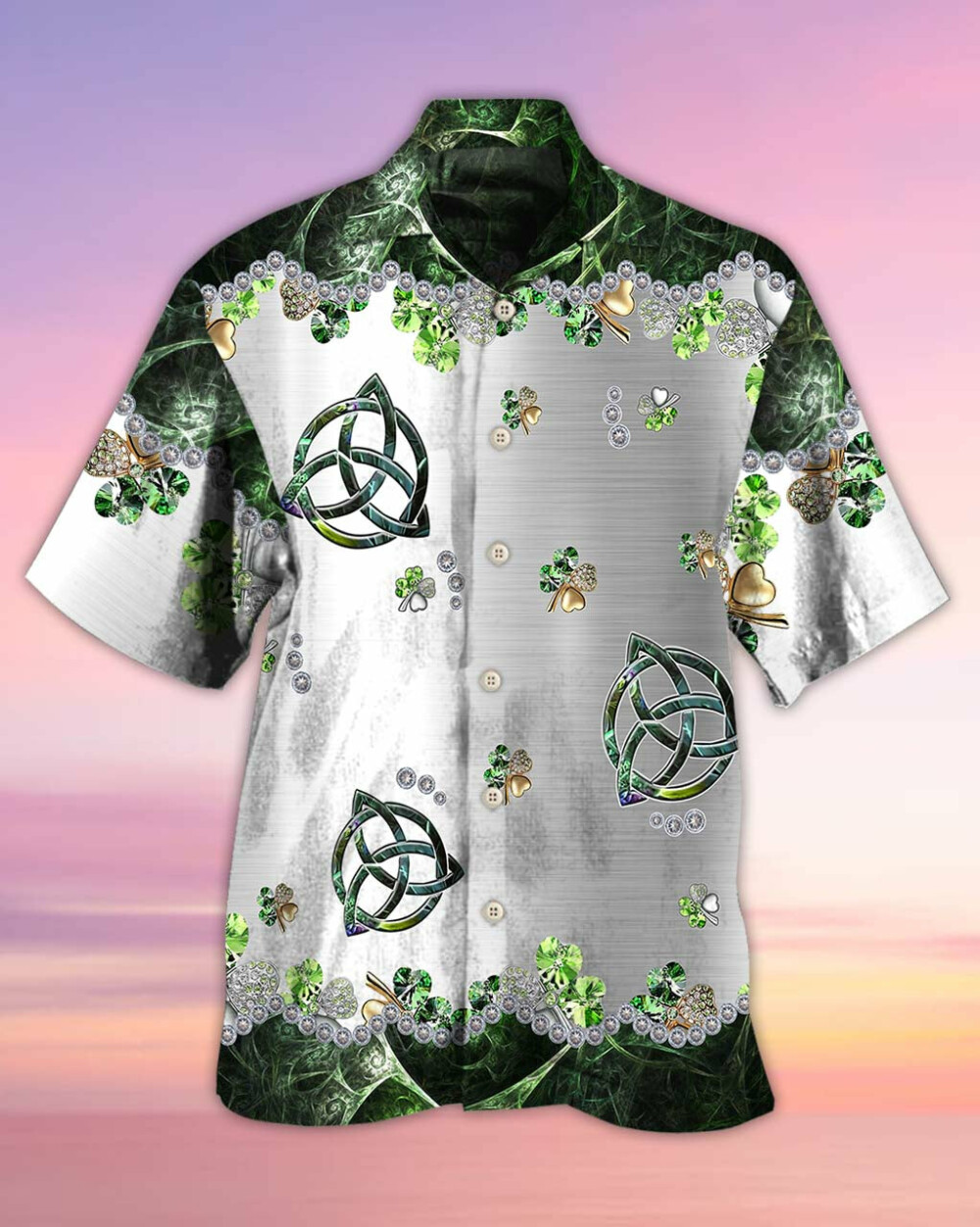 Irish Clover Metal - Hawaiian Shirt - Owl Ohh - Owl Ohh