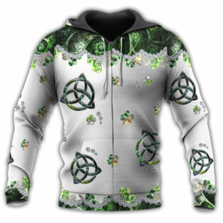 Irish Clover Metal With Simple - Hoodie - Owl Ohh - Owl Ohh