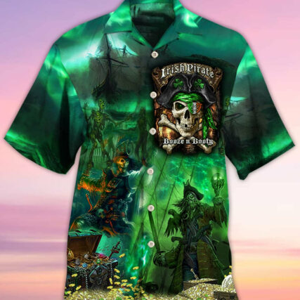 Irish Pirate Booze And Booty Beautiful - Hawaiian Shirt - Owl Ohh - Owl Ohh