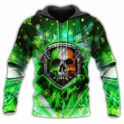 Irish Ride Honor Brotherhood With Skull - Hoodie - Owl Ohh - Owl Ohh