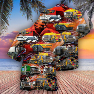 Truck It OK To Drive Alone At Night Little Truck Driver - Hawaiian Shirt - Owl Ohh - Owl Ohh