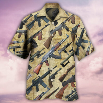 Gun It's All About Guns - Hawaiian Shirt - Owl Ohh - Owl Ohh