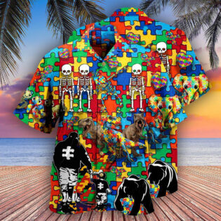 Autism Awareness It's OK To Be Different Dad And Son - Hawaiian Shirt - Owl Ohh - Owl Ohh
