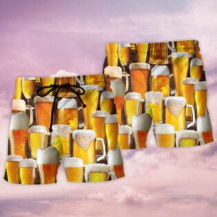 Beer It's Time For Beer - Beach Short - Owl Ohh - Owl Ohh