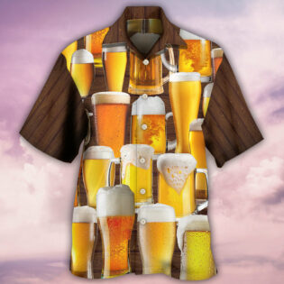 Beer It's Time For Beer - Hawaiian Shirt - Owl Ohh for men and women, kids - Owl Ohh