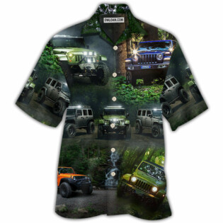Jeep Dark Jungle Jeep - Hawaiian shirt - Owl Ohh - Owl Ohh