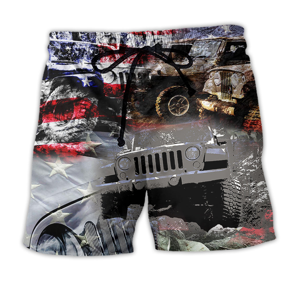 Jeep Independence Day - Beach Short - Owl Ohh - Owl Ohh