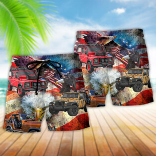 Jeep Independence Day America - Beach Short - Owl Ohh - Owl Ohh