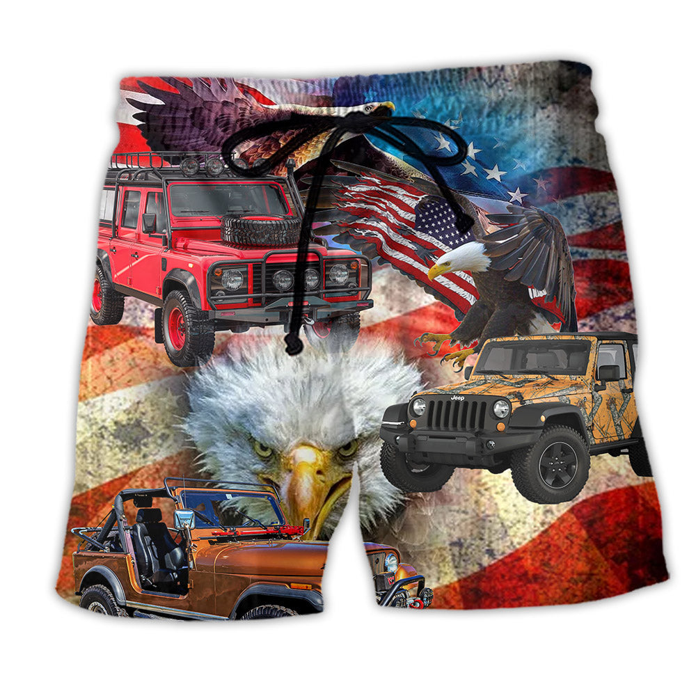 Jeep Independence Day America - Beach Short - Owl Ohh - Owl Ohh