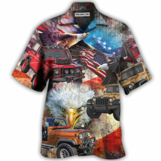 Jeep Independence Day America - Hawaiian Shirt - Owl Ohh - Owl Ohh