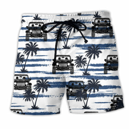 Jeep Lover Tropical Coconut - Beach Short - Owl Ohh - Owl Ohh