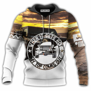 Jeep When It Gets Hot In Beautiful Sky - Hoodie - Owl Ohh - Owl Ohh