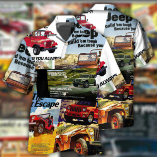 Jeep Variety Poster - Hawaiian Shirt - Owl Ohh - Owl Ohh