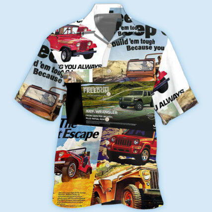 Jeep Variety Poster - Hawaiian Shirt - Owl Ohh - Owl Ohh
