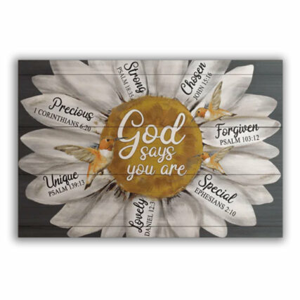 God Say You Are Unique - Horizontal Poster - Owl Ohh - Owl Ohh