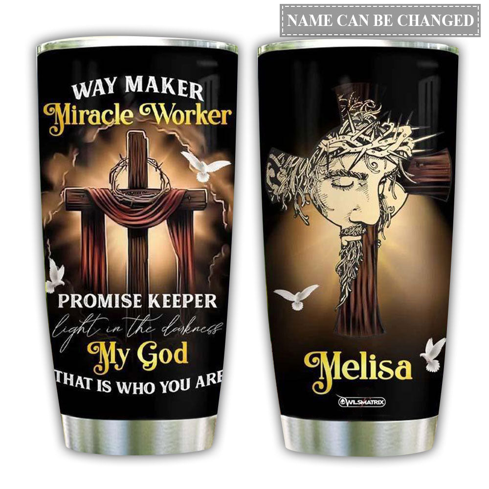 Jesus God Way Maker Personalized - Tumbler - Owl Ohh - Owl Ohh