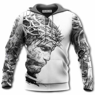 Jesus In My Soul Black And White - Hoodie - Owl Ohh - Owl Ohh