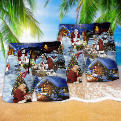 Jesus Is The Best Gift Ever Christmas - Beach Short - Owl Ohh - Owl Ohh