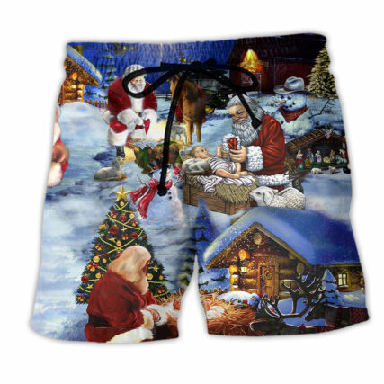 Jesus Is The Best Gift Ever Christmas - Beach Short - Owl Ohh - Owl Ohh