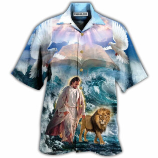 Jesus Lion I Found My Peace Jesus - Hawaiian Shirt - Owl Ohh - Owl Ohh