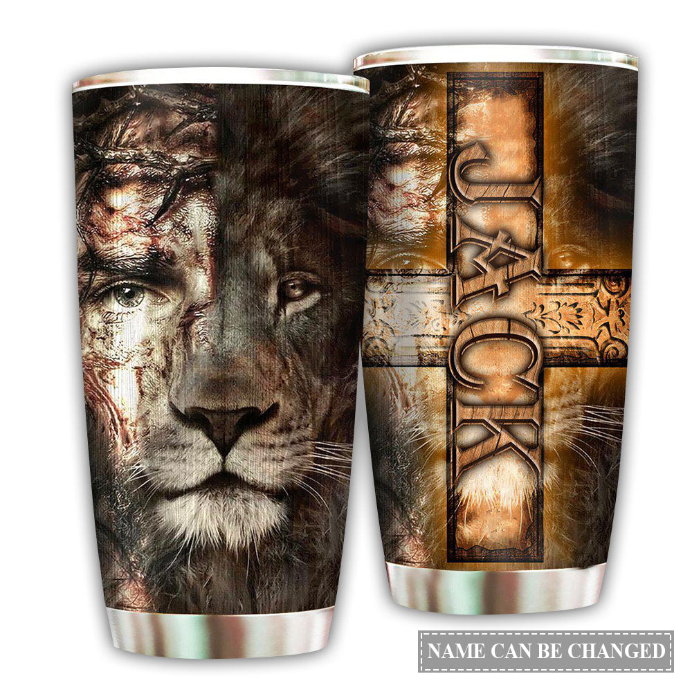 Jesus Lion Love God With Classic Style Personalized – Tumbler - Owl Ohh - Owl Ohh