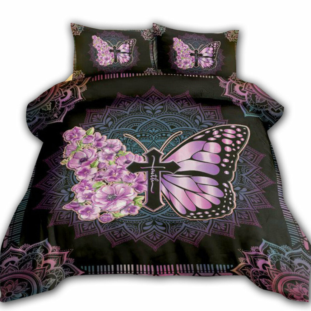 Jesus Purple Butterfly God Say You Are - Bedding Cover - Owl Ohh - Owl Ohh