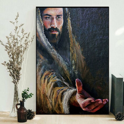 Jesus Reaching Your Hand - Vertical Poster - Owl Ohh - Owl Ohh
