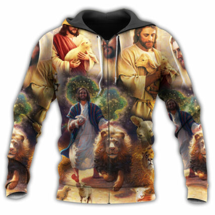 Jesus Saves Animals Life - Hoodie - Owl Ohh - Owl Ohh