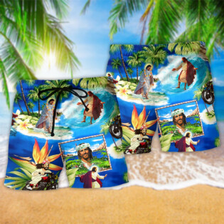 Jesus Stay Cool Summer - Beach Short - Owl Ohh - Owl Ohh