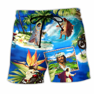 Jesus Stay Cool Summer - Beach Short - Owl Ohh - Owl Ohh