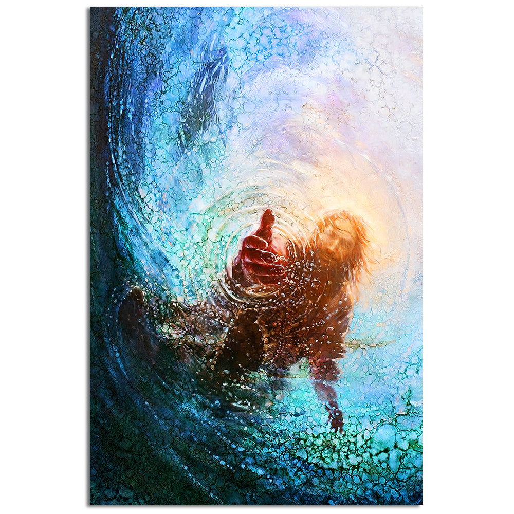 Jesus Warm Hand Water - Vertical Poster - Owl Ohh - Owl Ohh