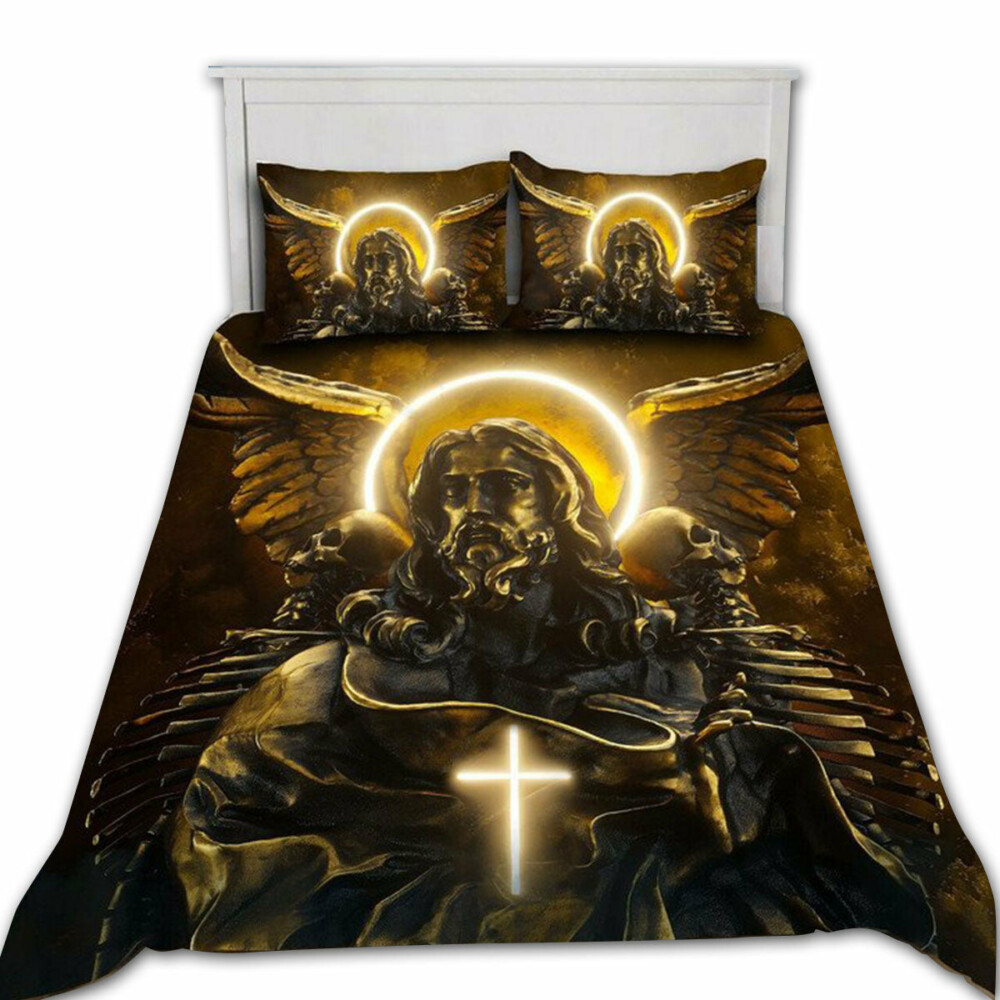 Jesus Strong Wing Cross - Bedding Cover - Owl Ohh - Owl Ohh