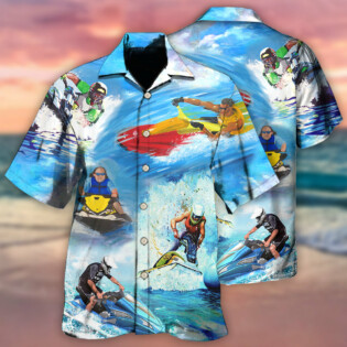 Skiing Jet Ski Cool Style - Hawaiian Shirt - Owl Ohh - Owl Ohh